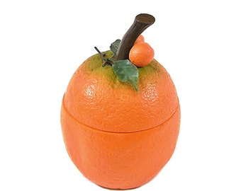 Orange Ice Bucket Evers Ice Bucket Orange Statue Plastic Orange Container Evers Barware