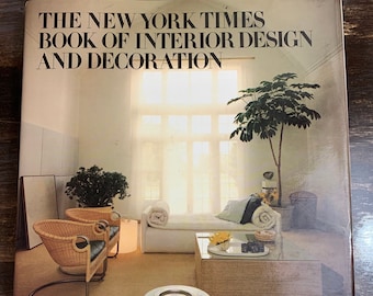 Vintage Home Décor Book The New York Times Book of Interior Design and Decoration by Norma Skurka Eames Era Hardcover Coffee Table Book