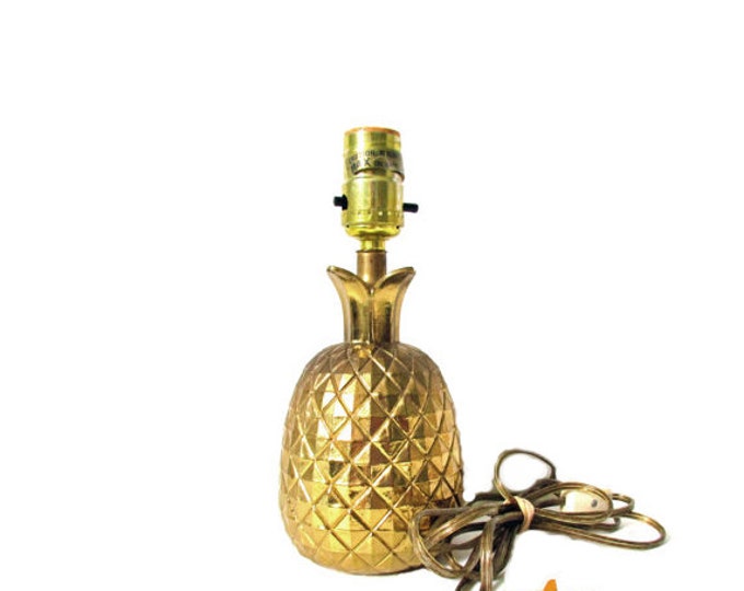 Brass Pineapple Lamp Gold Pineapple Lamp Pineapple Home Decor Etsy