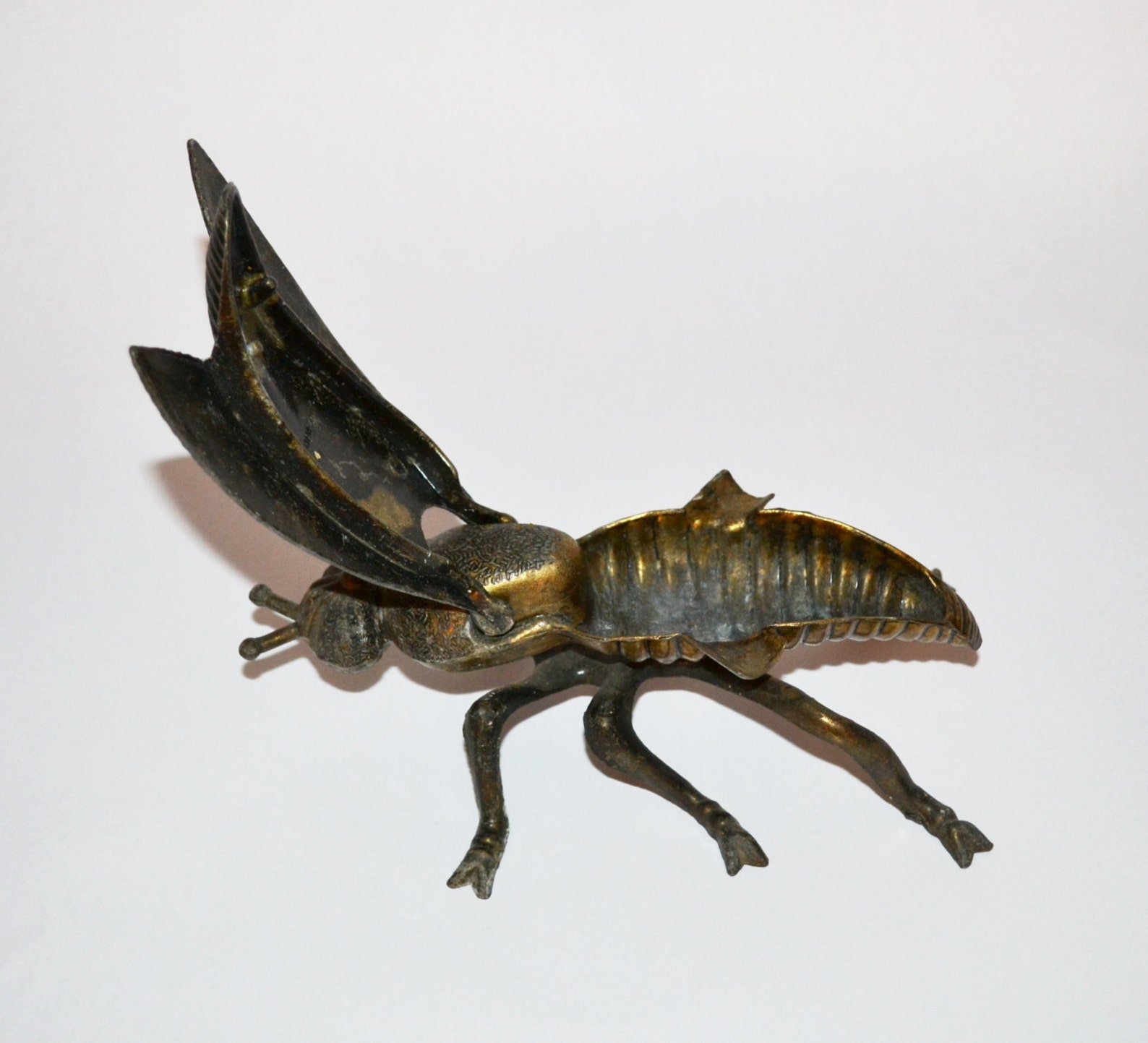 Vintage Fly Ashtray Brass Fly Ashtray Brass Fly Figurine Art Etsy
