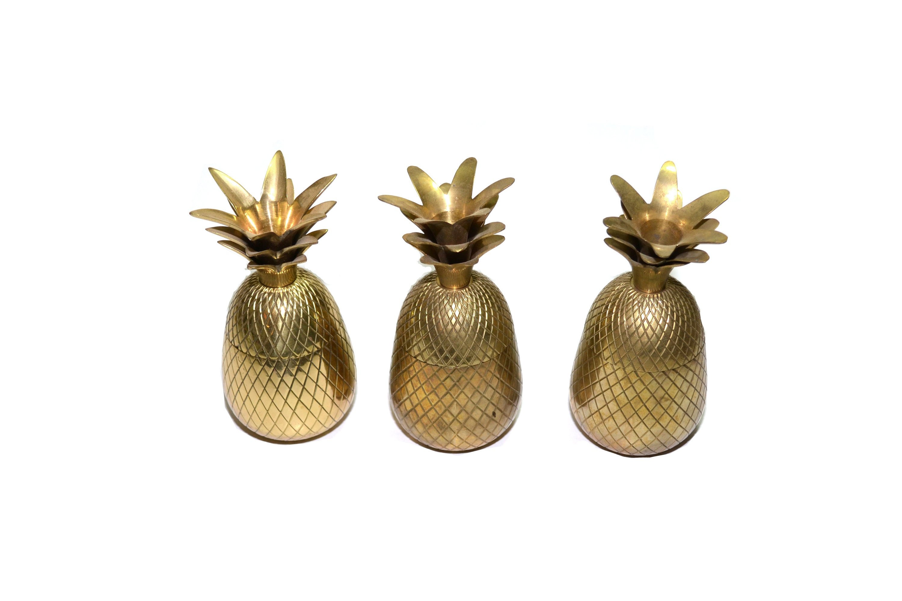 Solid Brass Pineapple Pineapple Container Pineapple Bar Etsy