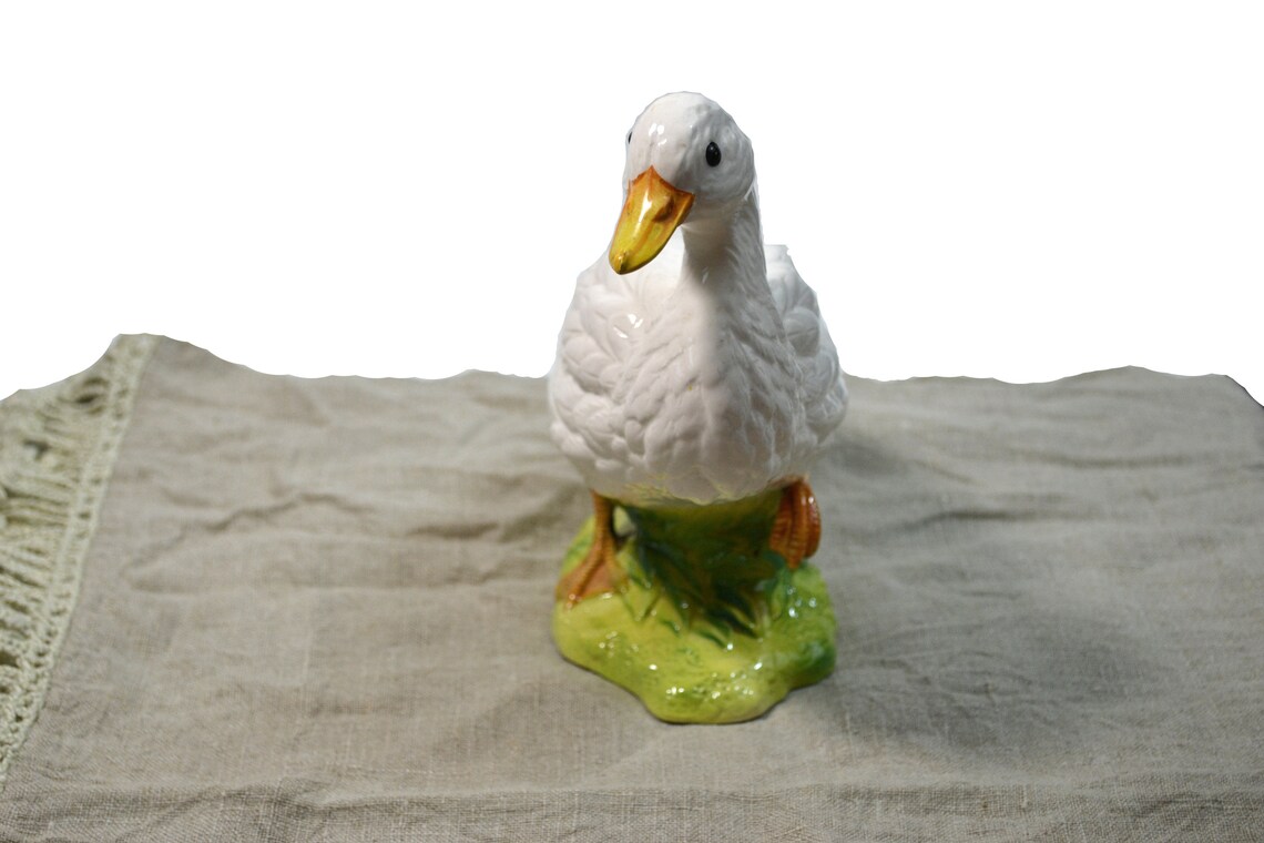 ceramic duck statue