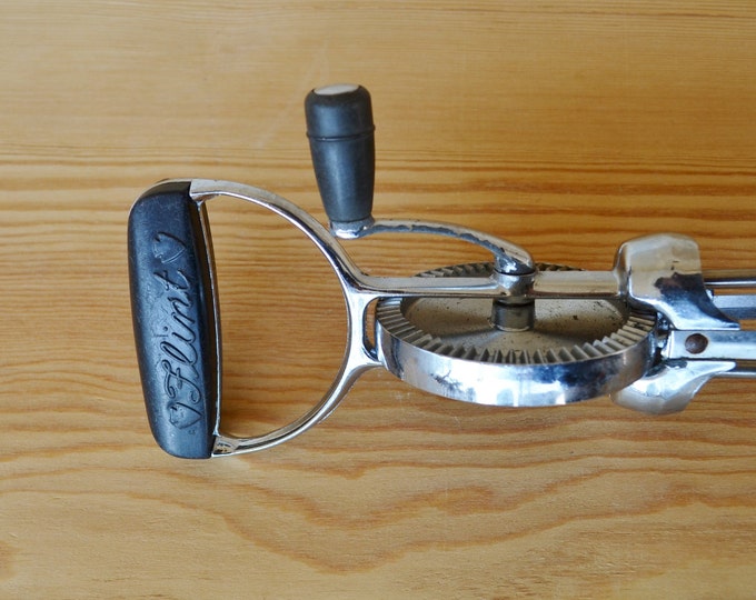 Vintage Hand Mixer Ekco Flint Best Hand Held Mixer/egg Beater Etsy