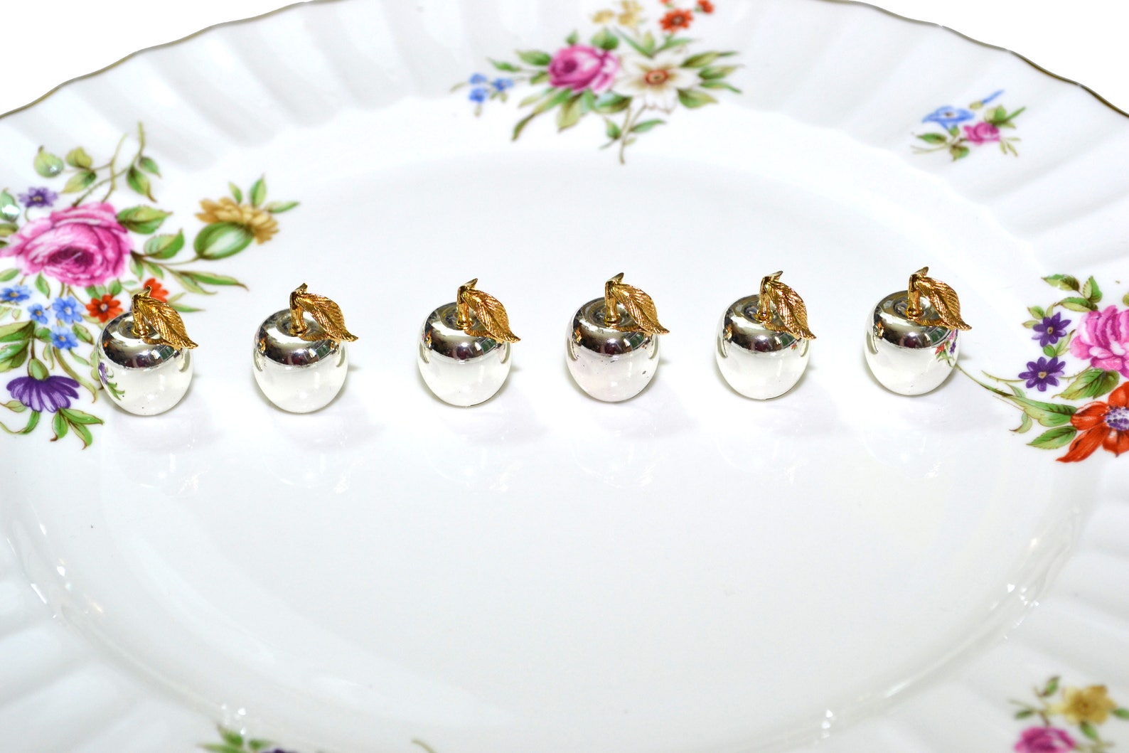 Silver Apple Place Card Holders Apple Place Card Holders Etsy