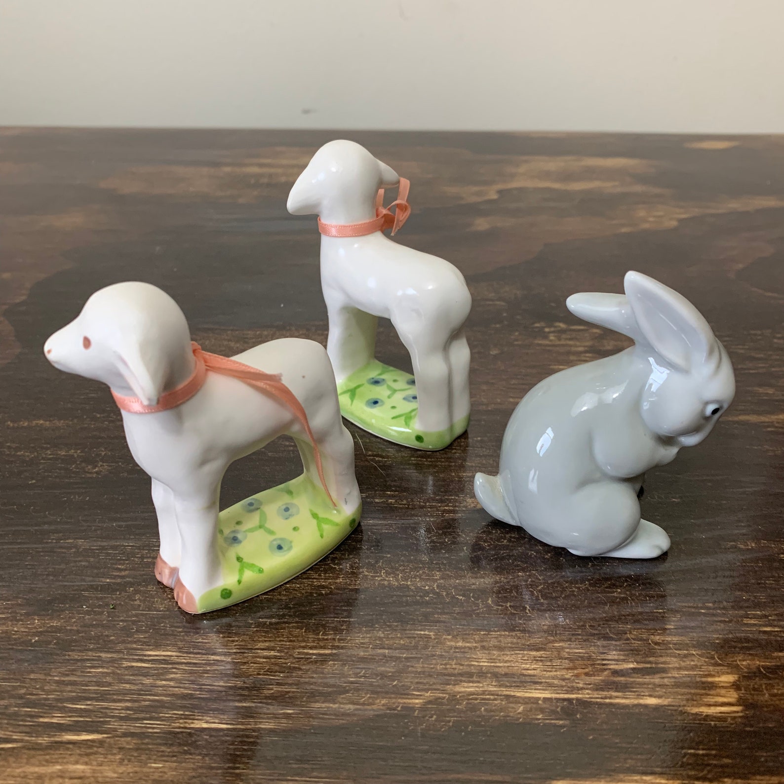 Porte-fèves Céramique Lapin De Pâques Lavande - Marque Chantal - Neuf - Décoration De Table