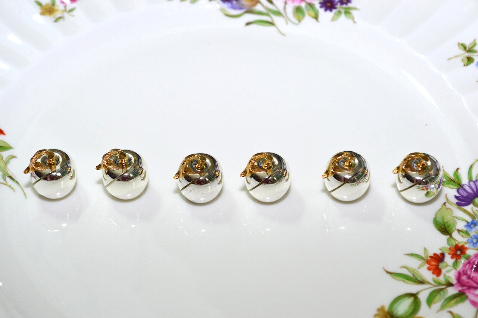 Silver Apple Place Card Holders Apple Place Card Holders Etsy