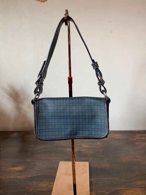 Vintage 1980's Polo Ralph Lauren Blackwatch Plaid Handbag Small
