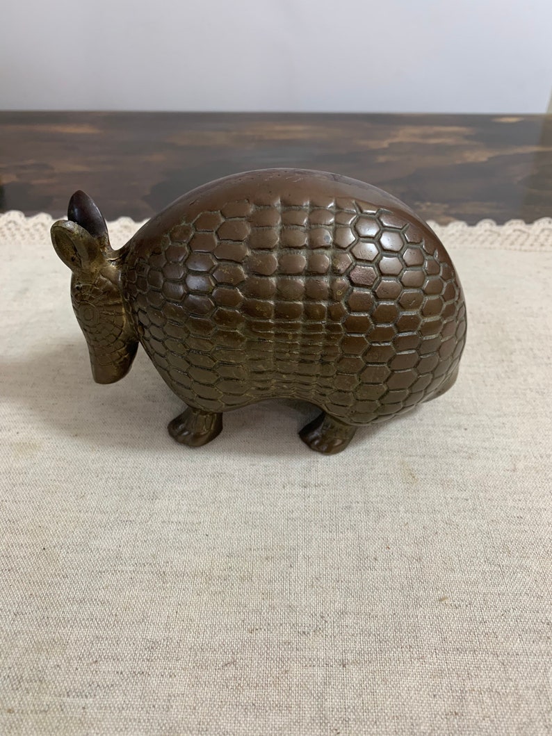 Brass Armadillo Gold Armadillo Southwestern Decor Armadillo Etsy