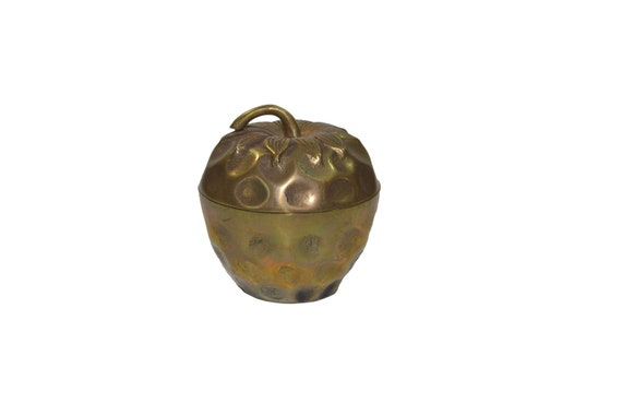 Vintage Brass Strawberry Brass Strawberry Box Stra