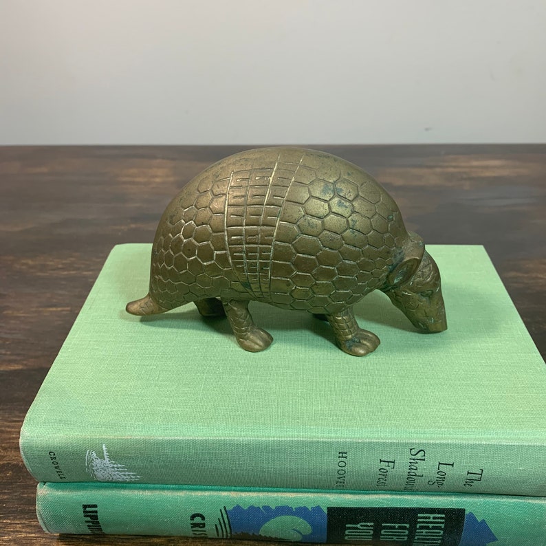 Brass Armadillo Gold Armadillo Southwestern Decor Armadillo Etsy