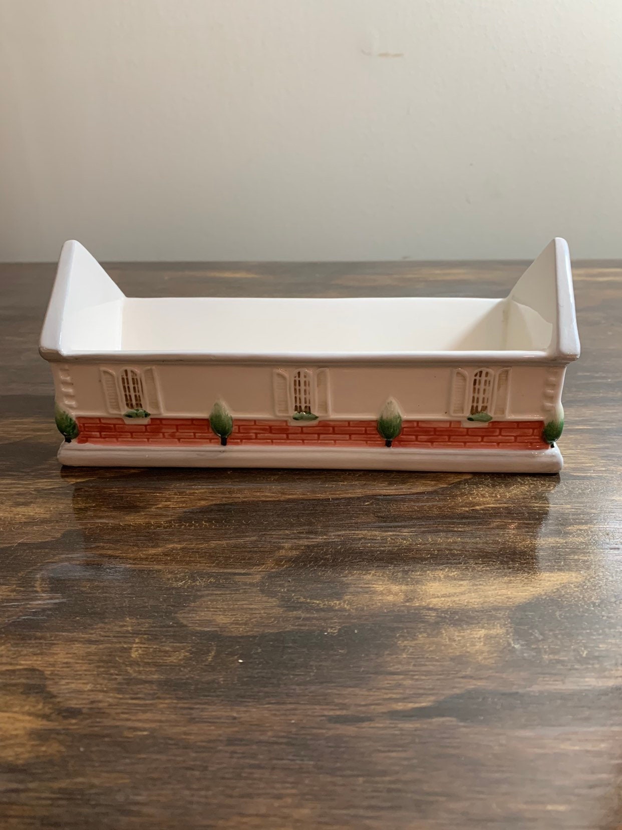 Vintage Ceramic House Cracker Holder Chateau Cracker Cradle Etsy