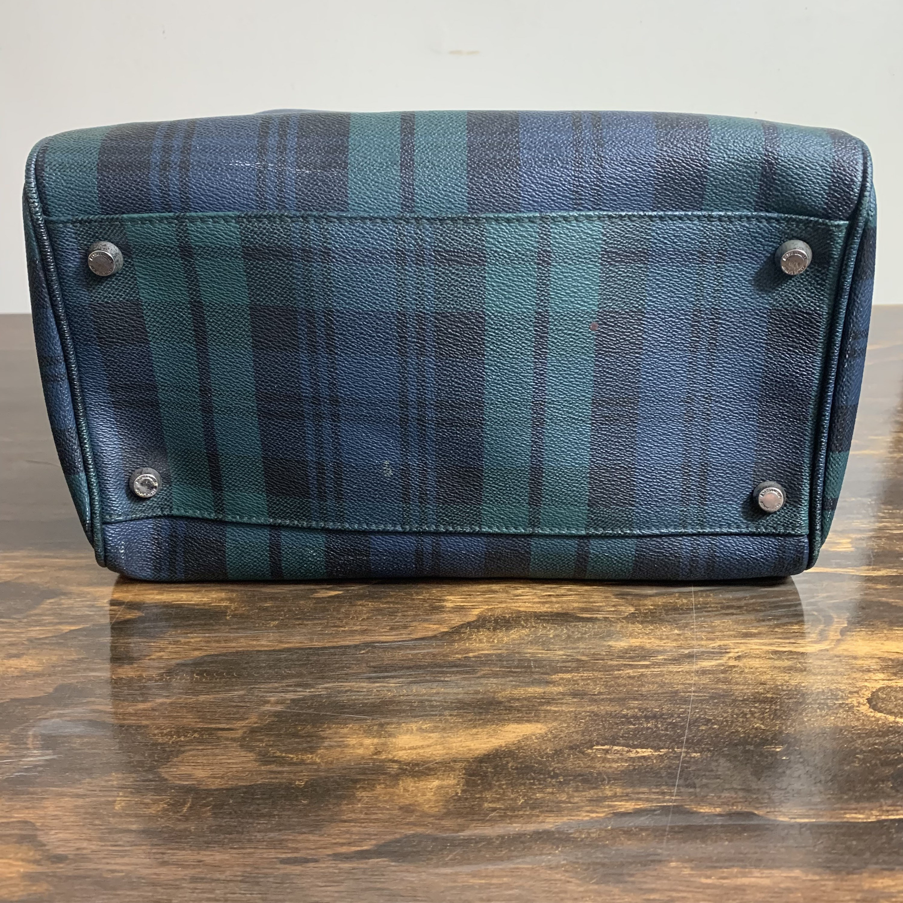 Vintage 1980's Polo Ralph Lauren Blackwatch Plaid Handbag Small