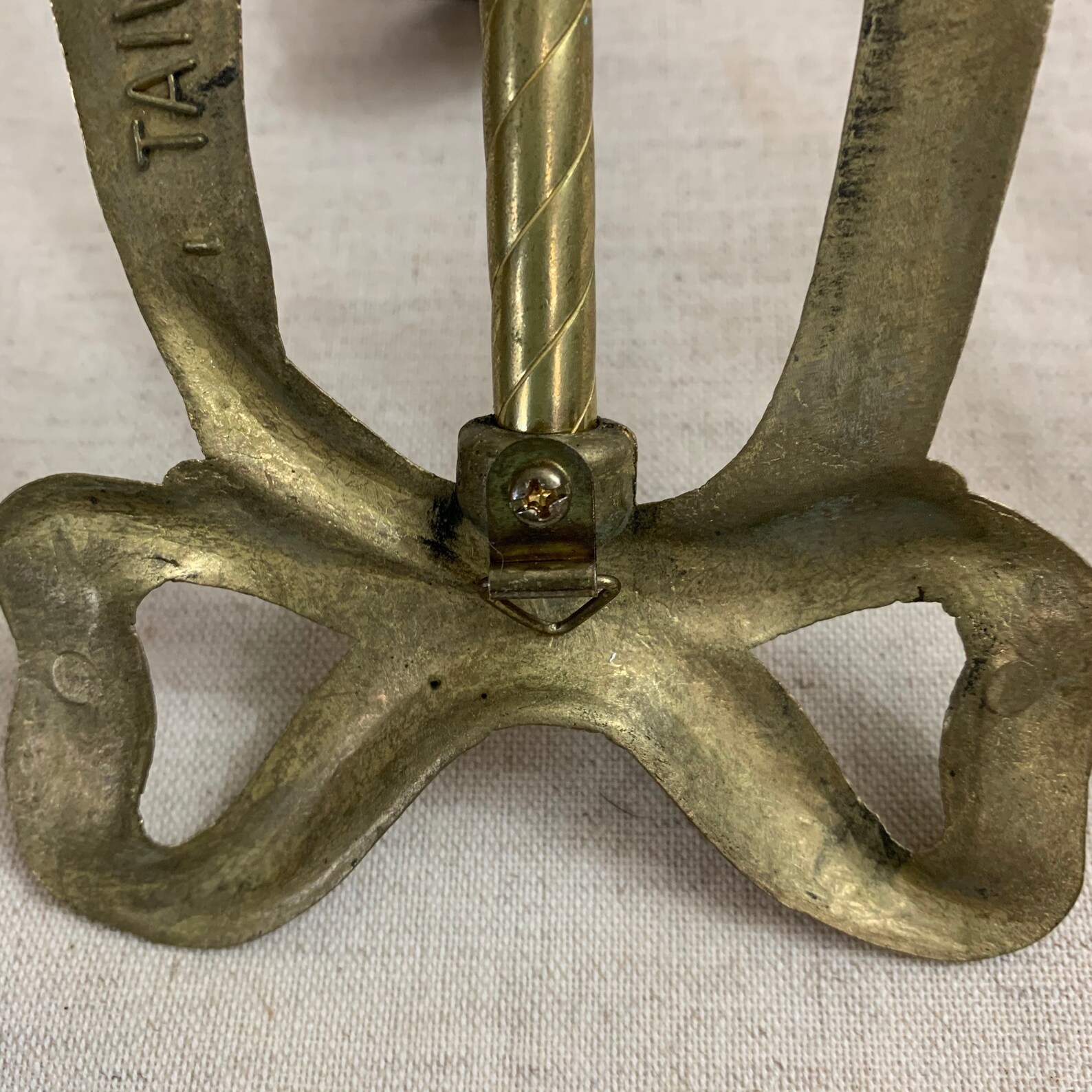 Vintage Brass Bow Wall Sconces Gold Bow Candle Holders Bow Etsy