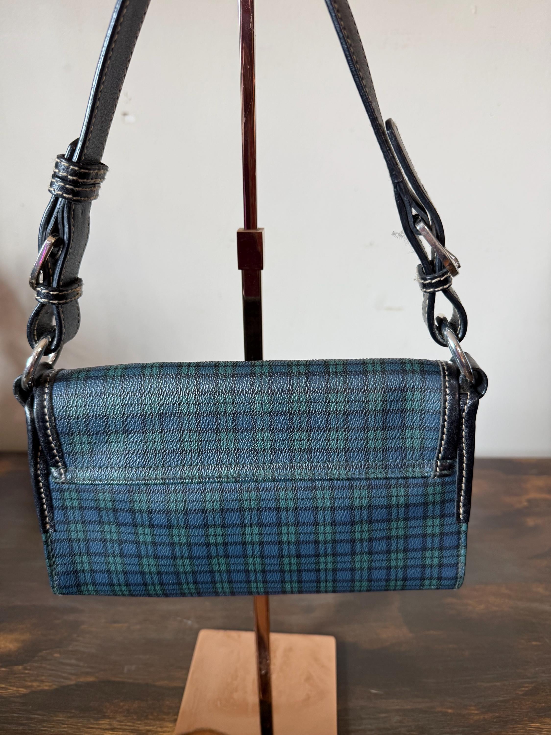 Vintage 1980's Polo Ralph Lauren Blackwatch Plaid Handbag Small