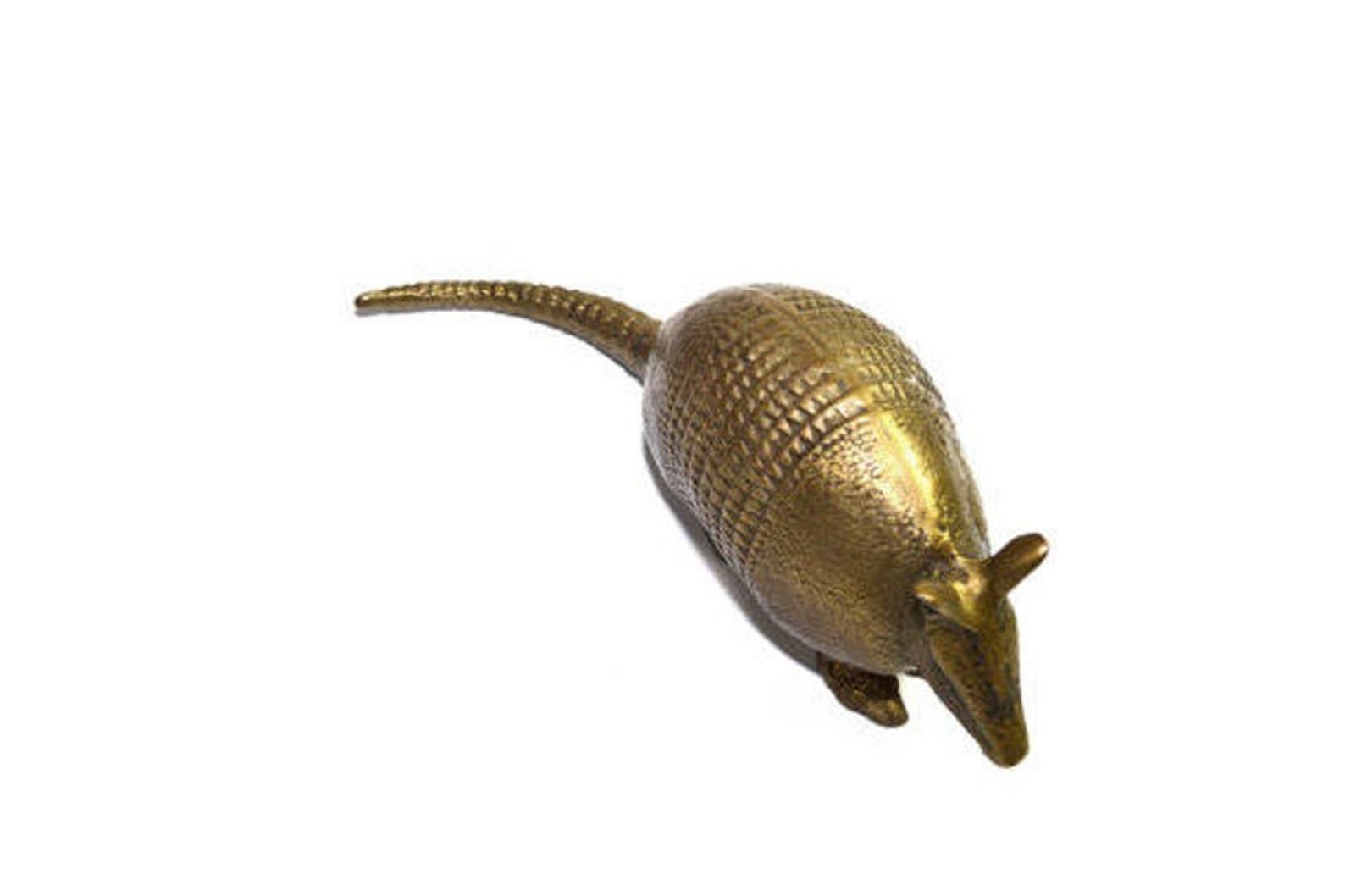 Brass Armadillo Gold Armadillo Southwestern Decor LARGE Etsy