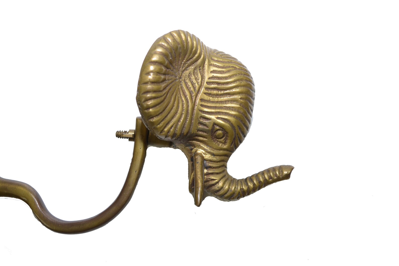 Vintage Brass Elephant Hook Elephant Wall Hook Towel Hook Etsy
