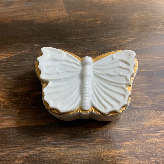 Vintage Butterfly Jewelry Box Butterfly Jewelry D… - image 5
