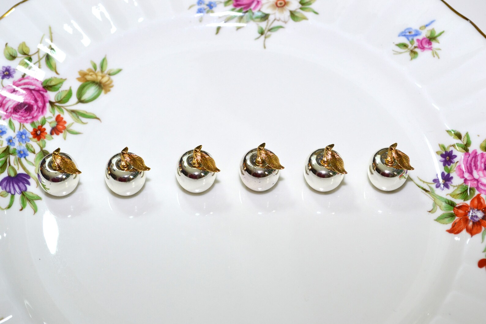 Silver Apple Place Card Holders Apple Place Card Holders Etsy