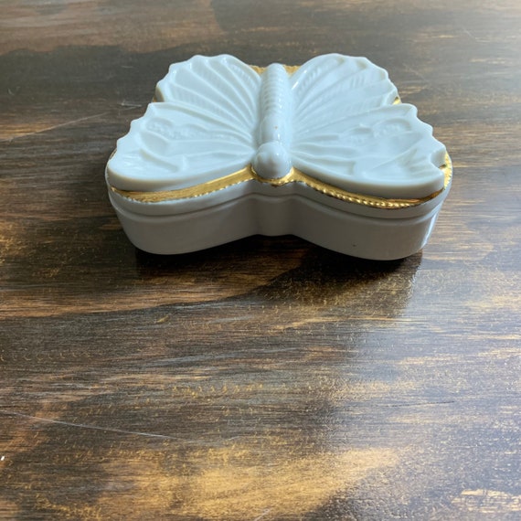 Vintage Butterfly Jewelry Box Butterfly Jewelry D… - image 6