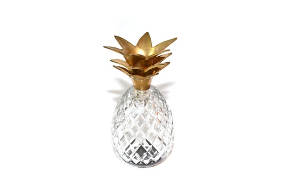 Glass Pineapple Crystal Pineapple Pineapple Vase Pineapple Etsy