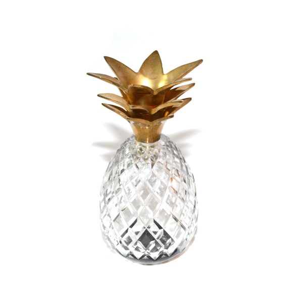 Glass Pineapple Crystal Pineapple Pineapple Vase Pineapple Paperweight Pineapple Glass