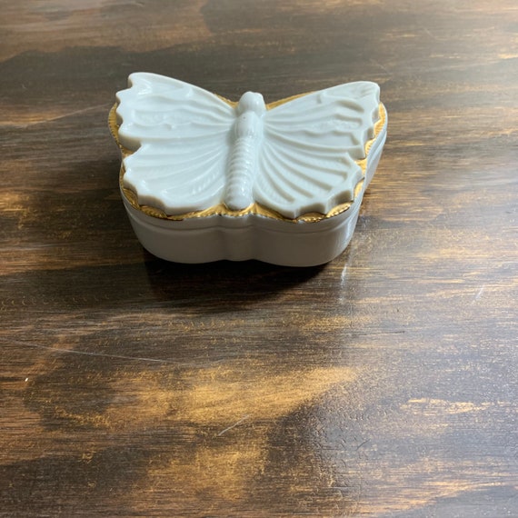 Vintage Butterfly Jewelry Box Butterfly Jewelry D… - image 7