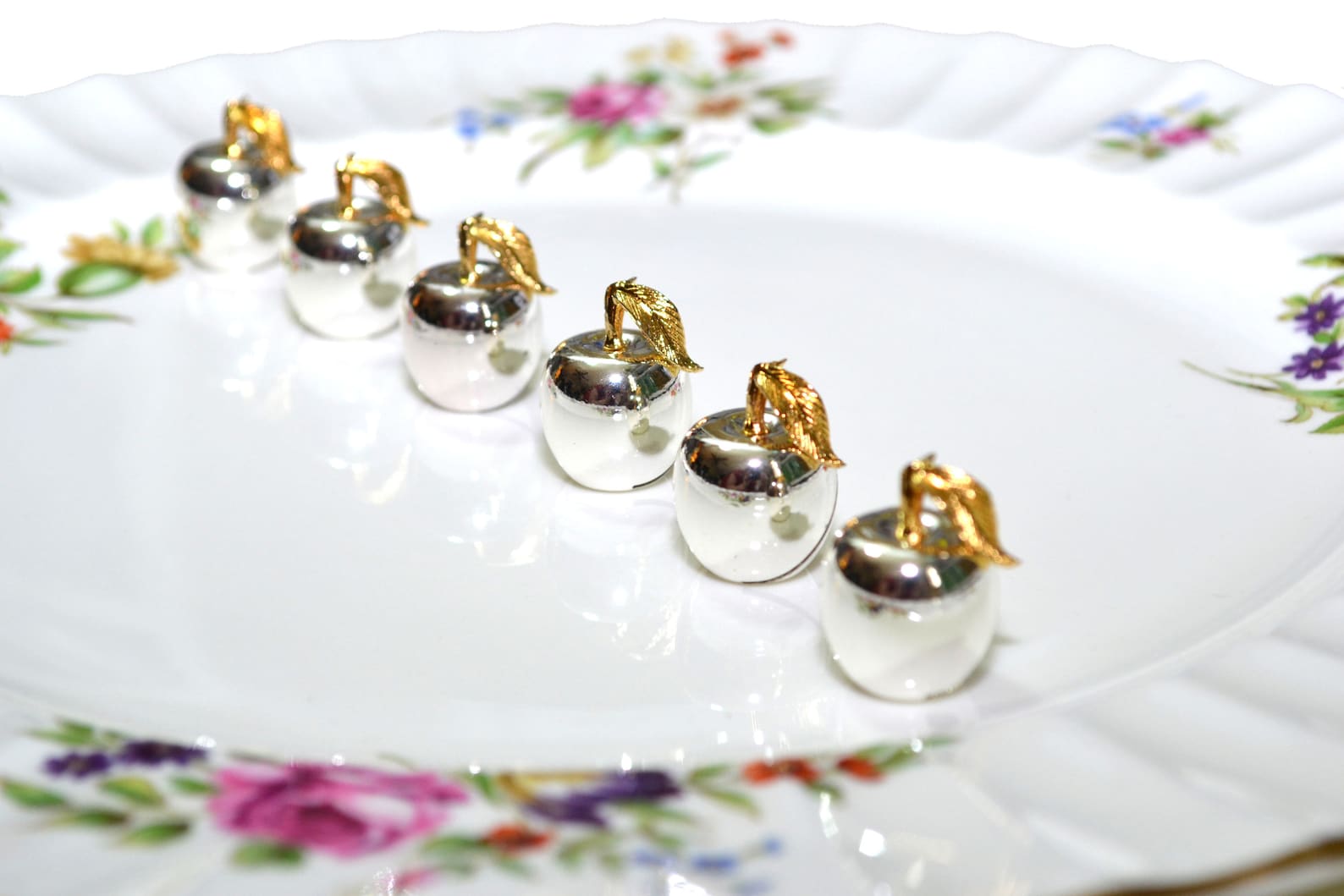 Silver Apple Place Card Holders Apple Place Card Holders Etsy