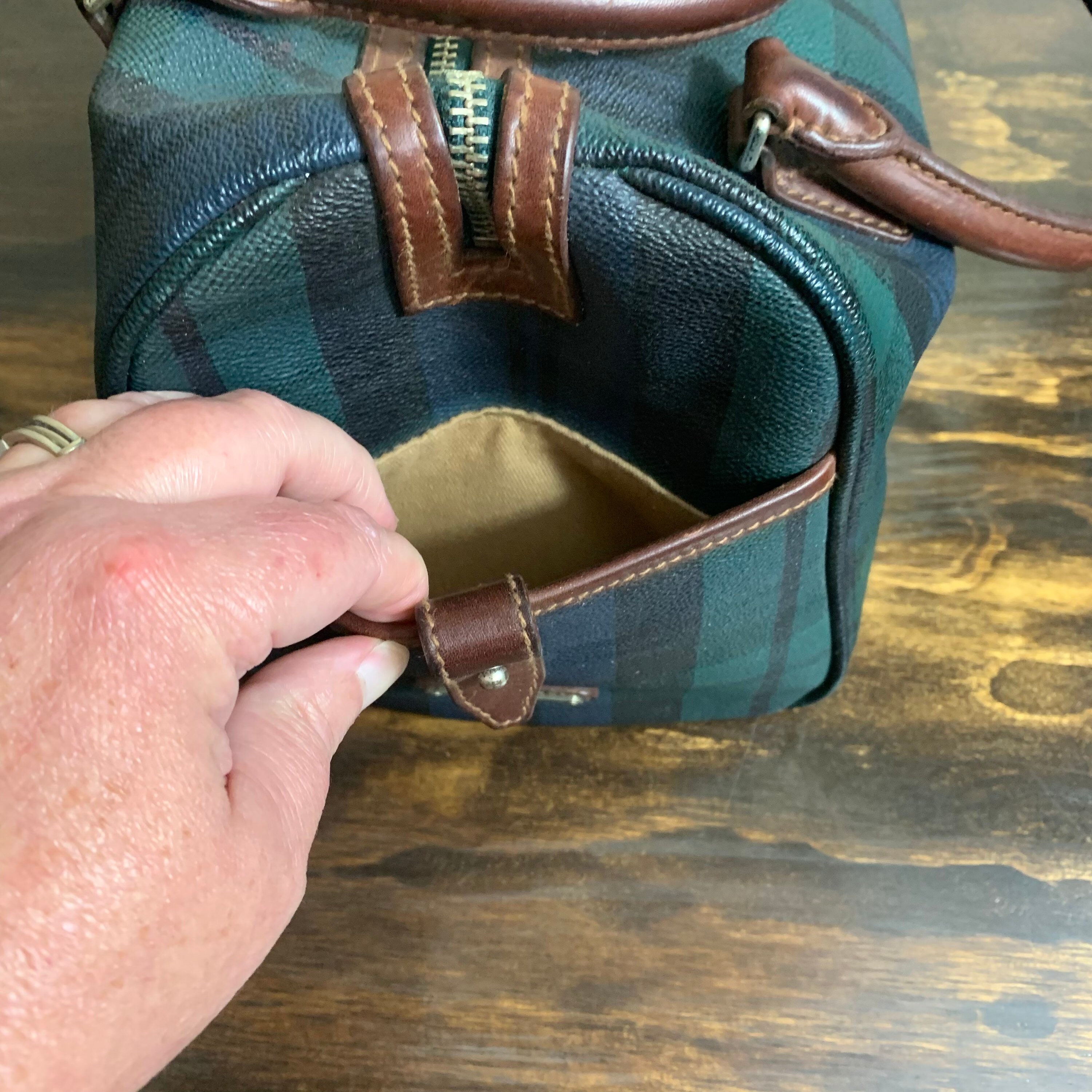 Vintage 1980's Polo Ralph Lauren Blackwatch Plaid Handbag - Etsy