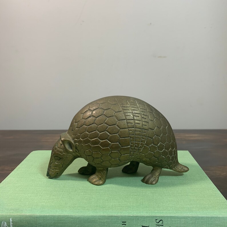 Brass Armadillo Gold Armadillo Southwestern Decor Armadillo Etsy