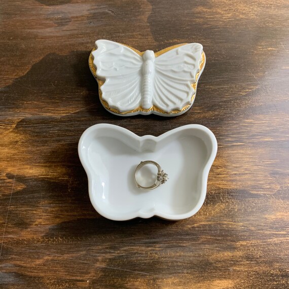 Vintage Butterfly Jewelry Box Butterfly Jewelry D… - image 9