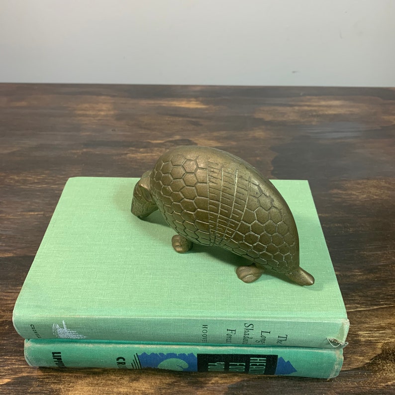 Brass Armadillo Gold Armadillo Southwestern Decor Armadillo Etsy