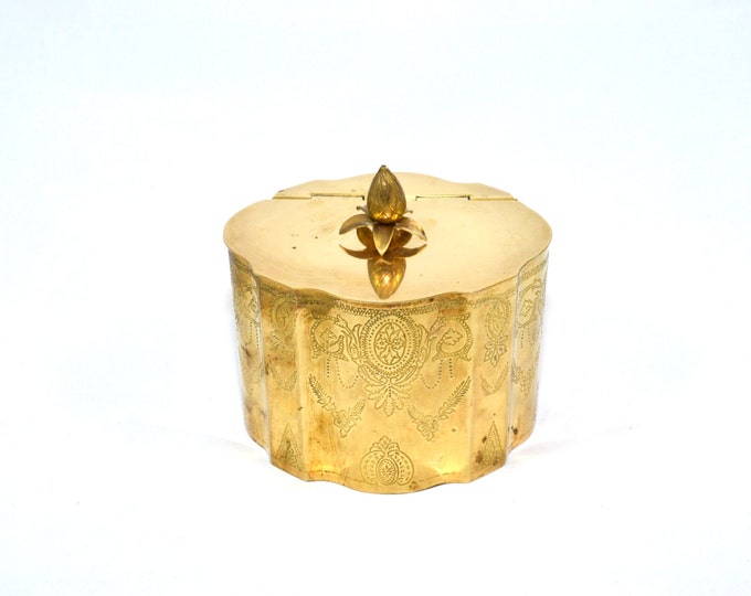 Vintage Brass Pineapple Box Hinged Pineapple Box Brass Etsy
