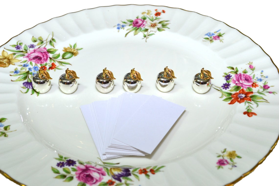 Silver Apple Place Card Holders Apple Place Card Holders Etsy