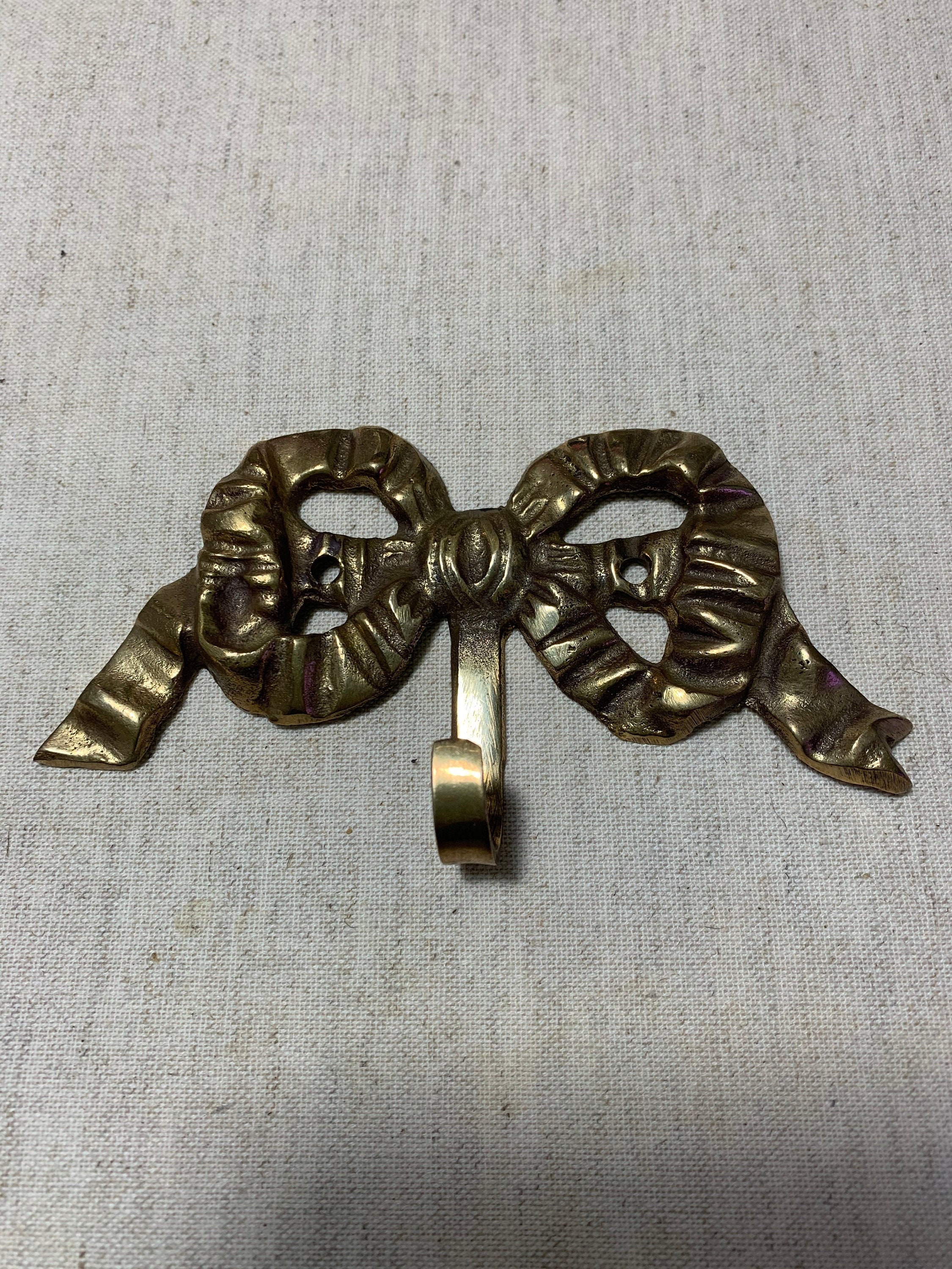 Vintage Brass Bow Hook Gold Bow Picture Hanger Brass Bow Wall Decor Nursery Wall  Hook -  Canada