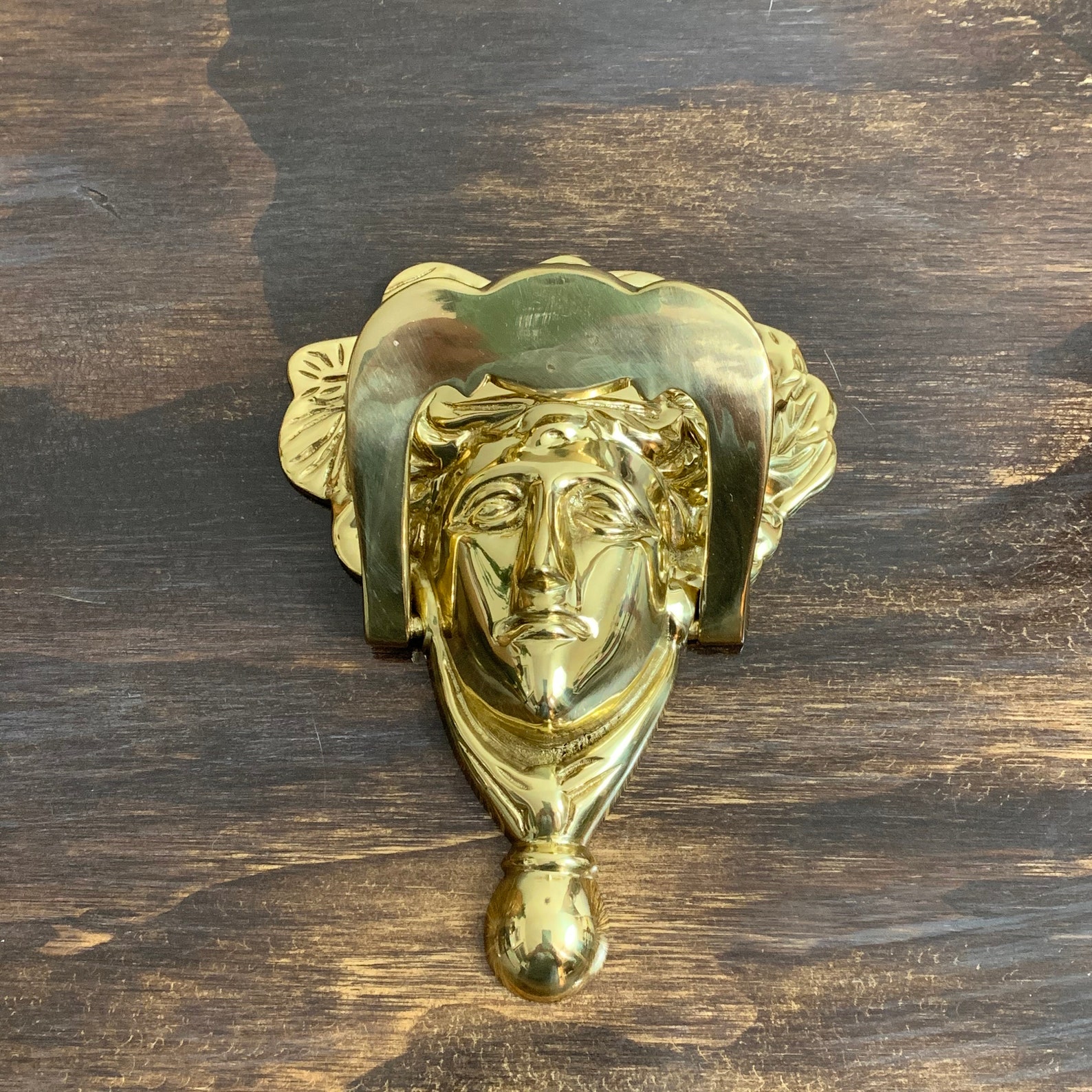 Vintage Brass Medusa Door Knocker Gold Door Knocker Greek God Etsy