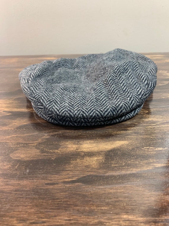 Vintage Gray Newsboy Hat Wool Newsboy Hat Gray Wo… - image 8