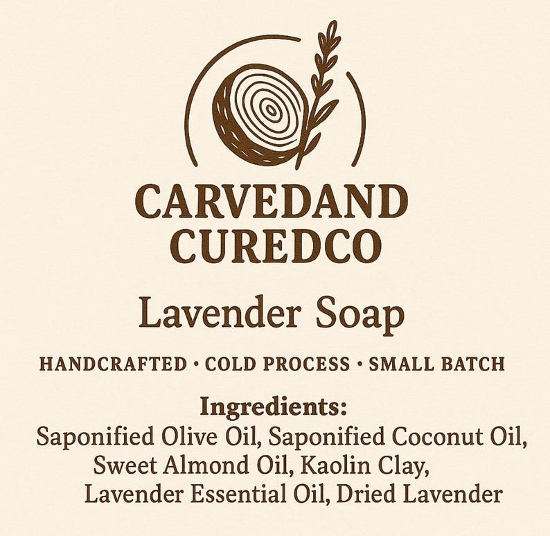 Lavender Soap Bar • Handmade Cold Process • Essential Oil, Natural - Etsy