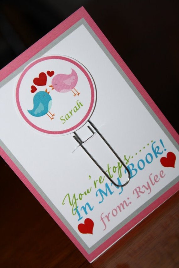 Valentine Printable. Bookmark Valentines. Valentines Printable. Print your own Valentines. Bookmark Valentines. Il_570xn