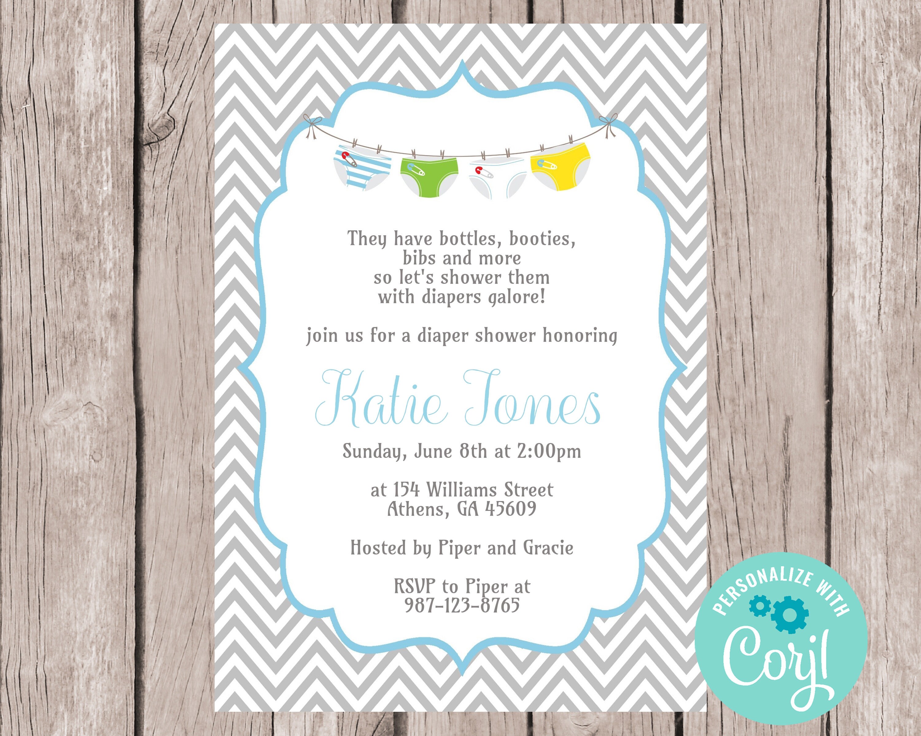Baby Shower Diaper Invitation Ideas baby-girl-diapers-invitations