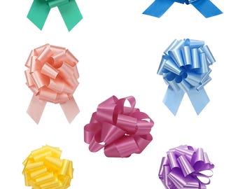 Juego de 3 lazos Berwick Offray: lazos de 14 cm con 20 presillas y cinta de 3,7 cm de ancho