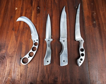 Juego de cuchillos Dexter Morgan: réplica hecha a mano en acero inoxidable, cuchillos de colección.