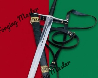 Hand Forged Viking Medieval Sword, High Carbon Steel Display Piece, Nordic Decor