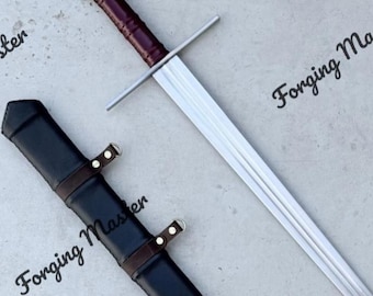 Custom Handmade High Carbon Steel Swords Collectible Display Artifact, Rosewood Handle With Scabbard gifts for him