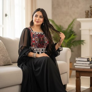 pashtun ladies dress Women eco-organiccotton