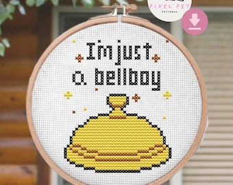 I'm Just A Bellboy Cross Stitch Pattern l Heated Rivalry Cross Stitch PDF l Shane and Ilya l Hollander and  Rosanov l Hollanov
