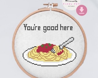 You're Good Here Cross Stitch Pattern l Heated Rivalry Cross Stitch PDF l Shane and Ilya l Hollander and  Rosanov l Hollanov