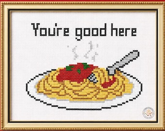 You're Good Here Cross Stitch Pattern l Heated Rivalry Cross Stitch PDF l Shane and Ilya l Hollander and  Rosanov l Hollanov