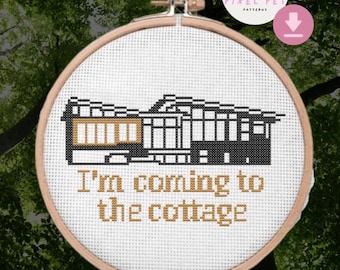 The Cottage l I'm coming to the cottage l Heated Rivalry Cross Stitch PDF l Shane and Ilya l Hollander and  Rosanov l Hollanov