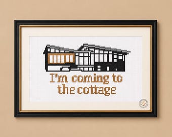 The Cottage l I'm coming to the cottage l Heated Rivalry Cross Stitch PDF l Shane and Ilya l Hollander and  Rosanov l Hollanov