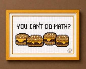 You Can't Do Math? l Heated Rivalry Cross Stitch PDF l Shane and Ilya l Hollander and  Rosanov l Hollanov